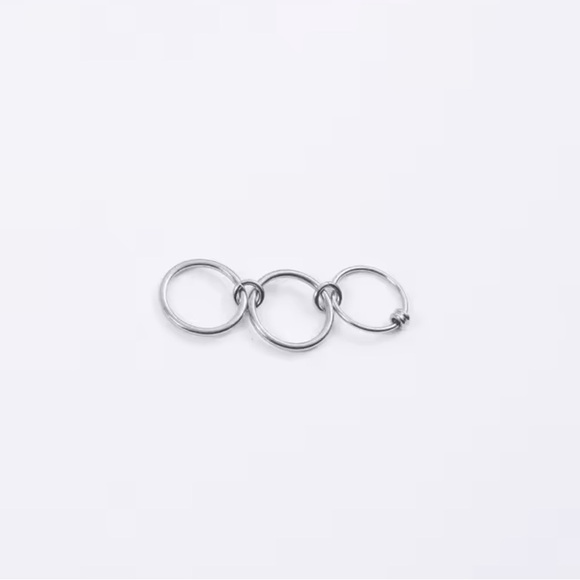 3 Links Stacked Rings size 7, 8 6 - Picture 4 of 7